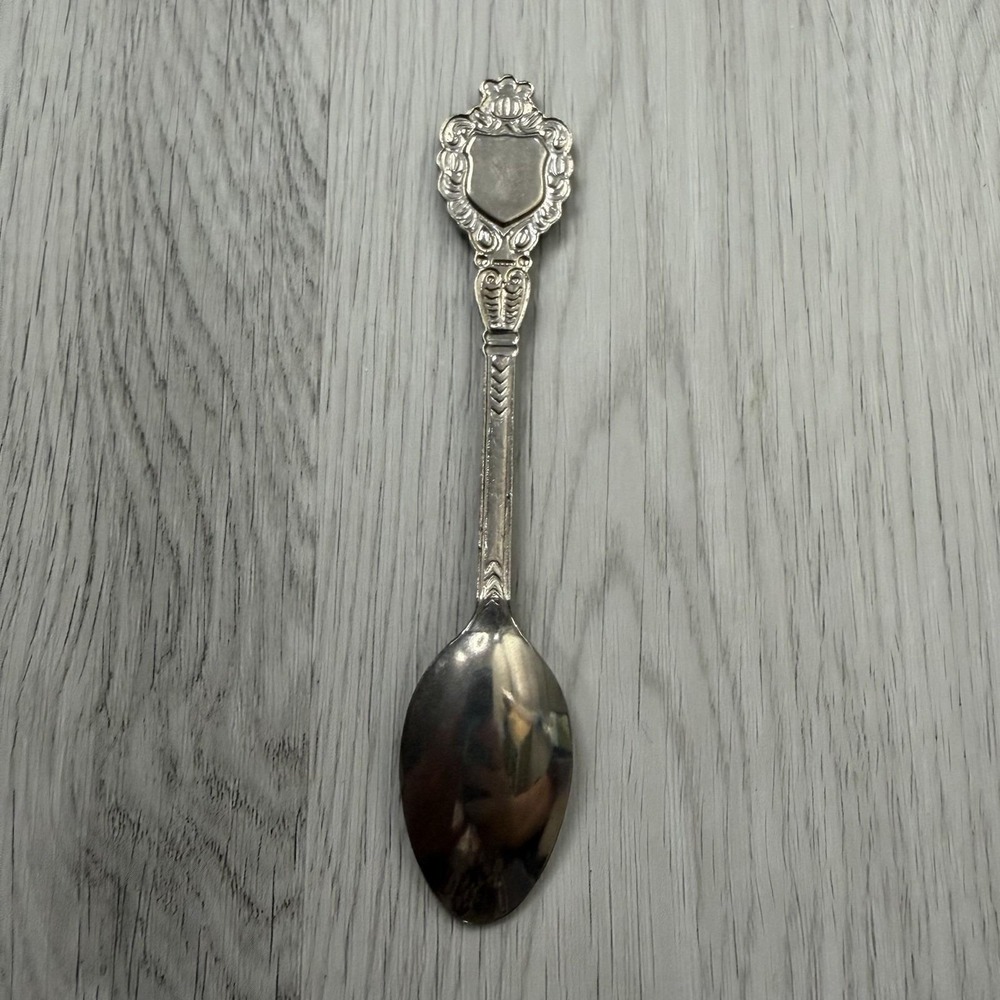 Virginia Cardinal State Bird Souvenir Spoon Enamel Ornate Handle - Picture 3 of 3